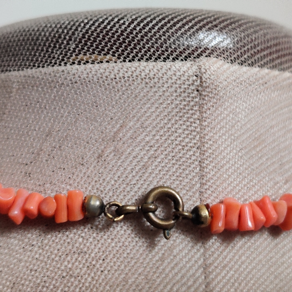 Genuine Undyed Coral Branch Necklace - Picture 16 of 16